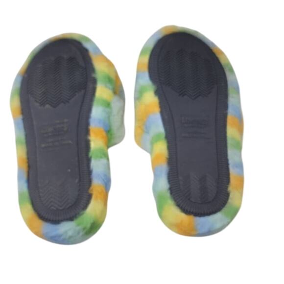 Muk Luks Luk*Ees Flip Flop Multi-Color Slippers Large 9/10 NWOT - Picture 4 of 5